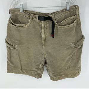 Gramici cargo shorts with webbing belt